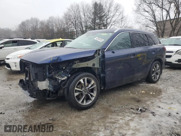 2022 Infiniti QX60 Luxe with VIN 5N1DL1FS6NC330038, listed as a Copart auction lot 43264245 with 28,453 mi miles and Salvage title. Bid and sale history available at DreamBid. Image 1.