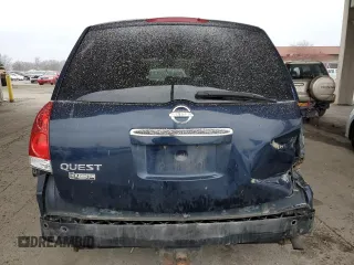 2008 Nissan Quest SL with VIN 5N1BV28U48N105373, listed as a Copart auction lot 84590254 with 162,938 mi miles and Clean Title. Bid and sale history available at carsss.com. Image 6.