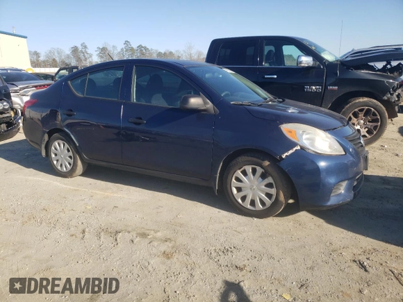 2012 Nissan Versa S with VIN 3N1CN7AP6CL941143, listed as a Copart auction lot 43825935 with 120,919 mi miles and Salvage Title. Bid and sale history available at carsss.com. Image 4.