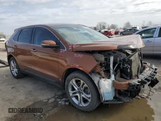 2017 Ford Edge Titanium with VIN 2FMPK4K97HBC12279, listed as a Copart auction lot 49609275 with 87,333 mi miles and Salvage Title. Bid and sale history available at carsss.com. Image 4.