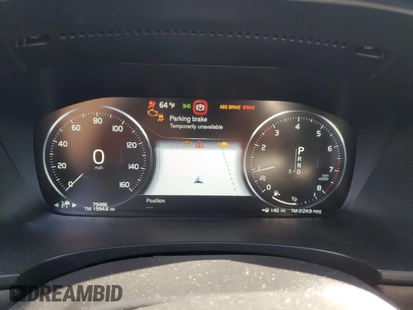 2017 Volvo V90 z VIN YV4A22NL2H1006186, wystawiony jako Copart lot #80231784 z przebiegiem 79 486 mil mil oraz Szkoda całkowita • Salvage title. Historia ofert i sprzedaży dostępna na DreamBid. Obrazek 9.
