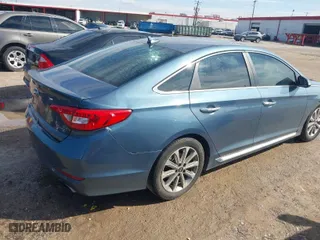 2016 Hyundai Sonata 2.4L Sport with VIN 5NPE34AF0GH338552, listed as a IAAI auction lot 41221255 with 148,849 mi miles. Bid and sale history available at carsss.com. Image 4.