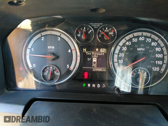 2012 Ram 2500 with VIN 3C6LD4BL8CG158125, listed as a IAAI auction lot 41696033 with 329,985 mi miles and . Bid and sale history available at DreamBid. Image 7.