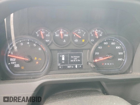 2024 Chevrolet Silverado 1500 Work Truck with VIN 3GCNAAED3RG341129, listed as a Copart auction lot 50421585 with 6,627 mi miles and Clean Title. Bid and sale history available at carsss.com. Image 9.