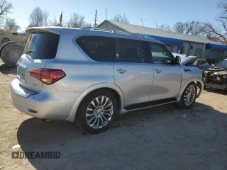 2017 Infiniti QX80 with VIN JN8AZ2NE2H9156143, listed as a Copart auction lot 42945985 with 157,392 mi miles and Salvage Title. Bid and sale history available at DreamBid. Image 3.