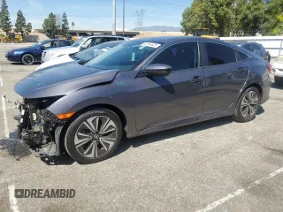 2017 Honda Civic Sedan EX-T with VIN 2HGFC1F42HH652693, listed as a Copart auction lot 50184425 with 75,448 mi miles and Salvage Title. Bid and sale history available at carsss.com. Image 1.