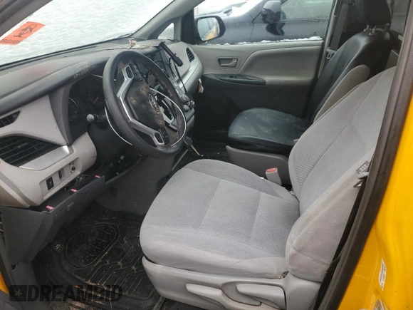 2016 Toyota Sienna L with VIN 5TDZK3DC5GS717508, listed as a Copart auction lot 42339125 with 166,936 mi miles and Salvage title. Bid and sale history available at DreamBid. Image 7.