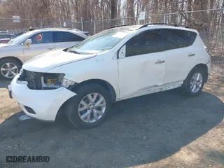 2013 Nissan Murano SL with VIN JN8AZ1MW9DW309830, listed as a IAAI auction lot 41710937 with 119,011 mi miles. Bid and sale history available at carsss.com. Image 2.