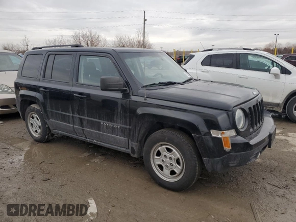 2017 Jeep Patriot Sport SE with VIN 1C4NJPBA9HD145995, listed as a Copart auction lot 42298775 with 142,945 mi miles and Salvage Title. Bid and sale history available at carsss.com. Image 4.