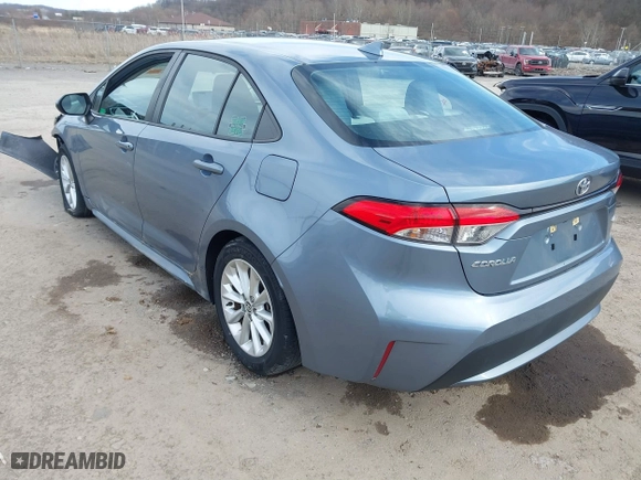 2020 Toyota Corolla LE with VIN 5YFHPRAE8LP012839, listed as a IAAI auction lot 41826438 with 46,360 mi miles. Bid and sale history available at carsss.com. Image 3.
