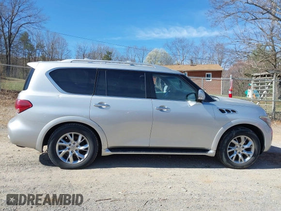 2011 Infiniti QX56 7-passenger with VIN JN8AZ2NE4B9003884, listed as a IAAI auction lot 41790480 with 108,118 mi miles. Bid and sale history available at carsss.com. Image 14.