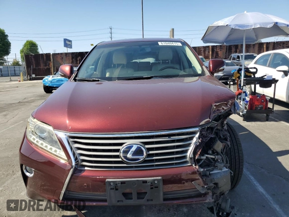 2013 Lexus RX 450h with VIN JTJZB1BA9D2008859, listed as a Copart auction lot 61040415 with 158,823 mi miles and Salvage title. Bid and sale history available at DreamBid. Image 5.