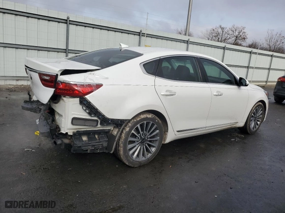 2018 Kia Cadenza Premium with VIN KNALB4J12J5127601, listed as a Copart auction lot 83366194 with 34,105 mi miles and Salvage Title. Bid and sale history available at carsss.com. Image 3.