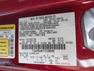 2015 Ford Mustang V6 с VIN 1FA6P8AM1F5338840, выставлен на аукционе IAAI как лот 42255886 с пробегом 82 087 миль миль и . История ставок и продаж доступна на DreamBid. Изображение 9.