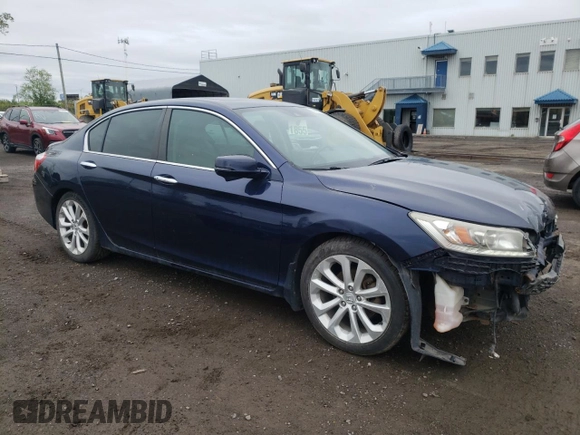 2014 Honda Accord Touring with VIN 1HGCR2F92EA800144, listed as a Copart auction lot 56185665 with 182,154 mi miles and Salvage title. Bid and sale history available at DreamBid. Image 4.