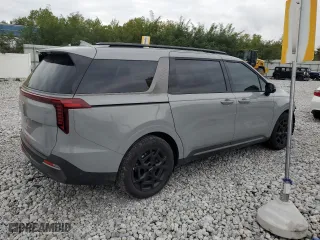 2025 Kia Carnival SX with VIN KNDNE5K33S6457526, listed as a Copart auction lot 73565654 with 2,188 mi miles and Salvage Title. Bid and sale history available at carsss.com. Image 3.