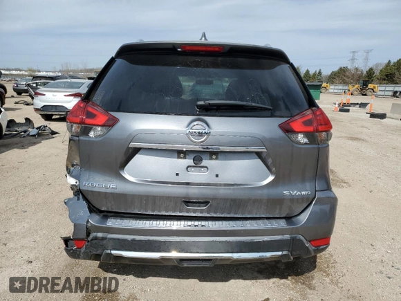 2017 Nissan Rogue SV with VIN KNMAT2MV5HP573539, listed as a Copart auction lot 52445815 with 98,804 mi miles and Salvage Title. Bid and sale history available at carsss.com. Image 6.