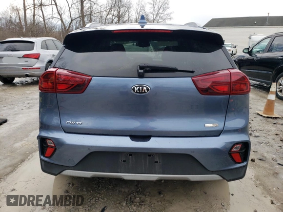 2020 Kia Niro EX Premium with VIN KNDCE3LC1L5433825, listed as a Copart auction lot 46509655 with 54,801 mi miles and Salvage Title. Bid and sale history available at carsss.com. Image 6.