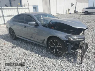 2021 BMW 5 Series 530e with VIN WBA13AG05MCF22098, listed as a Copart auction lot 55460105 with Not Provided miles and Clean Title. Bid and sale history available at carsss.com. Image 4.