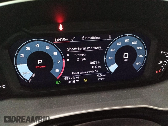 2023 Audi Q3 S line Premium with VIN WA1DECF35P1112975, listed as a IAAI auction lot 42793191 with 49,773 mi miles and . Bid and sale history available at DreamBid. Image 18.