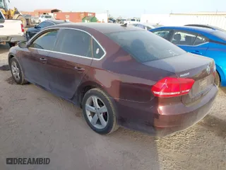 2012 Volkswagen Passat SE w/Sunroof with VIN 1VWBP7A33CC091500, listed as a IAAI auction lot 41815851 with 116,620 mi miles. Bid and sale history available at carsss.com. Image 3.