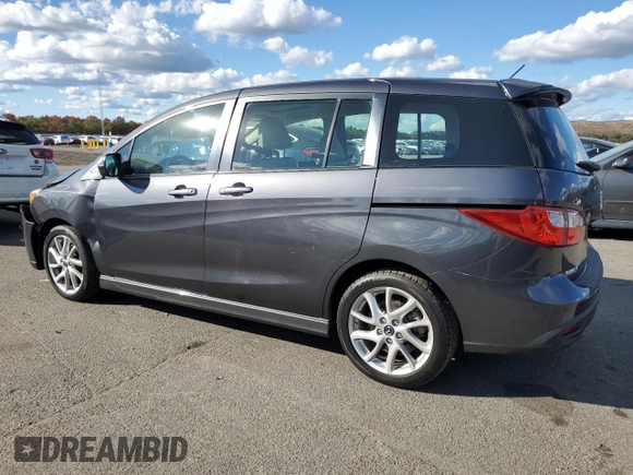 2015 Mazda 5 Grand Touring with VIN JM1CW2DL8F0180607, listed as a Copart auction lot 75585224 with 47,954 mi miles and Salvage title. Bid and sale history available at DreamBid. Image 2.