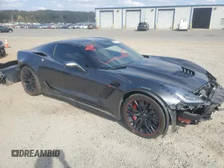 2017 Chevrolet Corvette Z06 2LZ with VIN 1G1YR2D61H5600116, listed as a Copart auction lot 76801114 with 68,965 mi miles and Salvage Title. Bid and sale history available at carsss.com. Image 4.