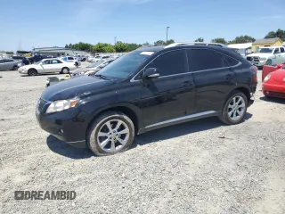 2010 Lexus RX 350 with VIN JTJZK1BA1A2409141, listed as a Copart auction lot 62421135 with 210,585 mi miles and Salvage title. Bid and sale history available at DreamBid. Image 1.