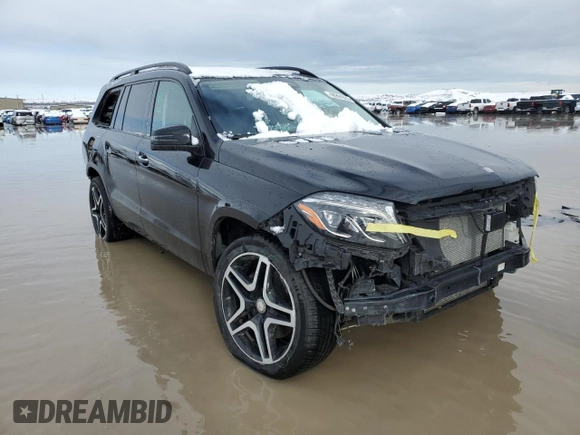 2017 Mercedes-Benz GLS with VIN 4JGDF7DE3HA899243, listed as a Copart auction lot 46994633 with 61,894 mi miles. Bid and sale history available at carsss.com. Image 4.