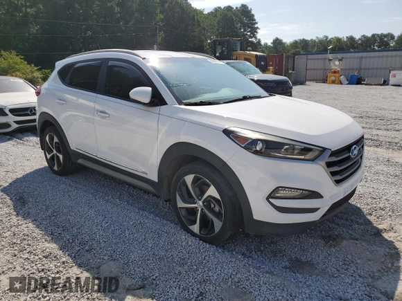 2017 Hyundai Tucson Limited with VIN KM8J3CA29HU351485, listed as a Copart auction lot 66546334 with 120,096 mi miles and Clean Title. Bid and sale history available at DreamBid. Image 4.
