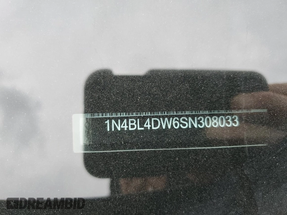 2025 Nissan Altima SV with VIN 1N4BL4DW6SN308033, listed as a Copart auction lot 52924055 with 1,989 mi miles and Salvage Title. Bid and sale history available at DreamBid. Image 12.
