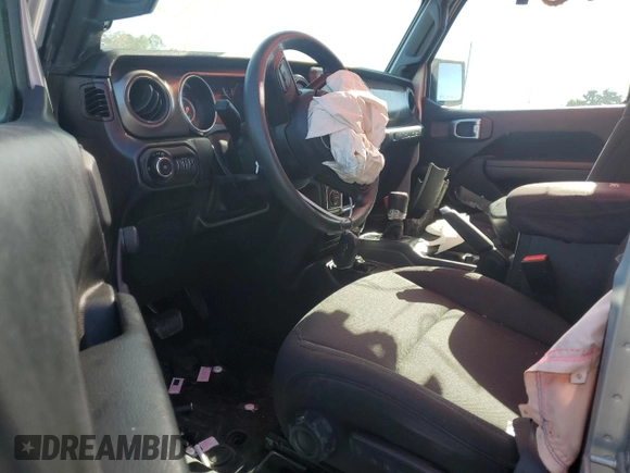 2022 Jeep Wrangler Unlimited Willys with VIN 1C4HJXDN6NW225462, listed as a Copart auction lot 75691294 with Not Provided miles and Salvage Title. Bid and sale history available at DreamBid. Image 8.