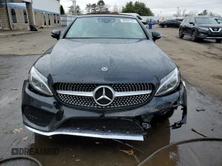 2018 Mercedes-Benz C 300 with VIN WDDWK4KB1JF615509, listed as a Copart auction lot 49956135 with 25,030 mi miles and Salvage title. Bid and sale history available at DreamBid. Image 5.