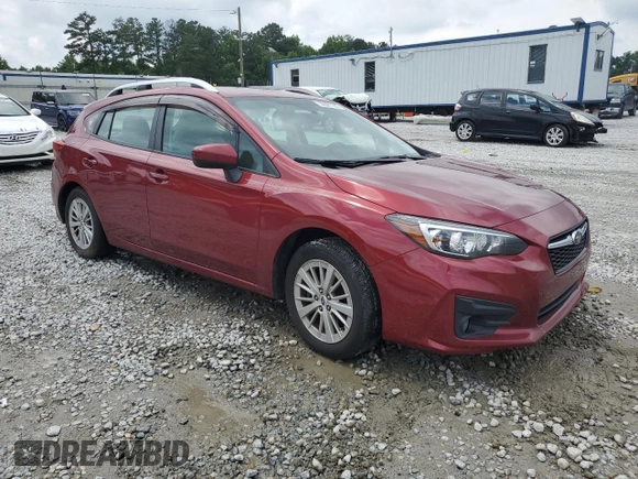 2018 Subaru Impreza Premium z VIN 4S3GTAD62J3709314, wystawiony jako Copart lot #59881165 z przebiegiem 56 482 mil mil oraz Szkoda całkowita • Salvage title. Historia ofert i sprzedaży dostępna na DreamBid. Obrazek 4.