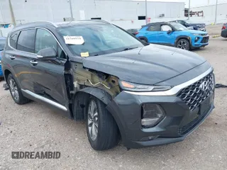 2020 Hyundai Santa Fe SEL w/SULEV with VIN 5NMS33AD7LH294150, listed as a IAAI auction lot 41709924 with 49,036 mi miles. Bid and sale history available at carsss.com. Image 1.