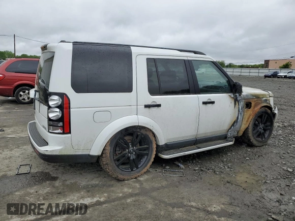 2016 Land Rover LR4 HSE Lux with VIN SALAK2V61GA802612, listed as a Copart auction lot 56620595 with Not Provided miles and Salvage Title. Bid and sale history available at DreamBid. Image 3.