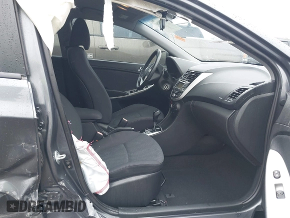 2012 Hyundai Accent SE with VIN KMHCU5AE9CU013458, listed as a IAAI auction lot 41475986 with 88,592 mi miles. Bid and sale history available at carsss.com. Image 5.