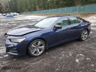 2021 Acura TLX w/Advance Package with VIN 19UUB6F68MA000498, listed as a Copart auction lot 45611865 with 39,915 mi miles and Salvage Title. Bid and sale history available at carsss.com. Image 1.