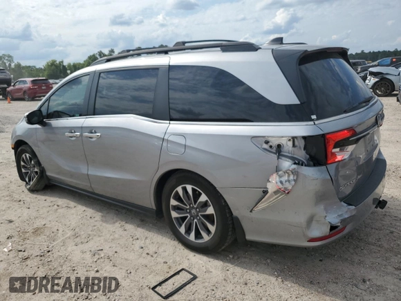 2023 Honda Odyssey EX-L z VIN 5FNRL6H68PB031566, wystawiony jako Copart lot #56232025 z przebiegiem 42 537 mil mil oraz Szkoda całkowita • Salvage title. Historia ofert i sprzedaży dostępna na DreamBid. Obrazek 2.