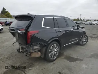 2022 Cadillac XT6 Premium Luxury with VIN 1GYKPDRS5NZ110989, listed as a Copart auction lot 69600894 with 56,148 mi miles and Salvage Title. Bid and sale history available at carsss.com. Image 3.