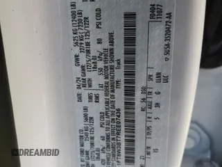 2024 Ford F-350 XL with VIN 1FT8W3BT7REE07436, listed as a Copart auction lot 41823075 with 16,514 mi miles and Salvage Title. Bid and sale history available at DreamBid. Image 12.