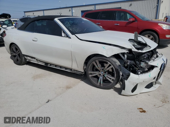 2021 BMW 4 Series 430i with VIN WBA23AT08MCG90733, listed as a Copart auction lot 47617915 with 18,904 mi miles and Salvage title. Bid and sale history available at DreamBid. Image 4.