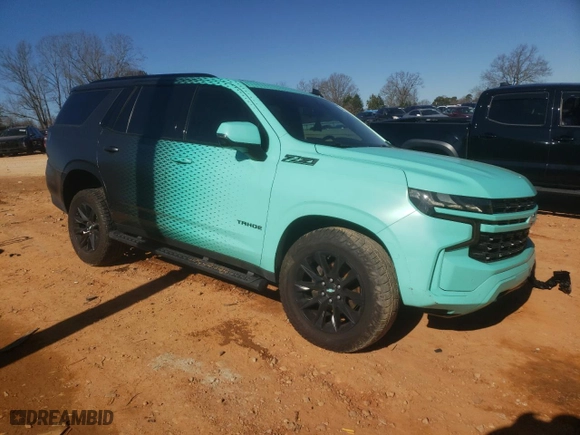 2021 Chevrolet Tahoe Z71 with VIN 1GNSKPKD9MR179272, listed as a Copart auction lot 88964085 with 0 mi miles and Salvage Title. Bid and sale history available at carsss.com. Image 4.