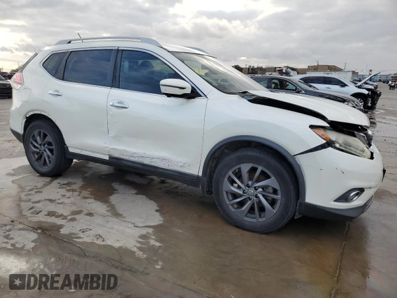 2016 Nissan Rogue SL with VIN 5N1AT2MT8GC787604, listed as a Copart auction lot 85201604 with 162,976 mi miles and Salvage Title. Bid and sale history available at carsss.com. Image 4.