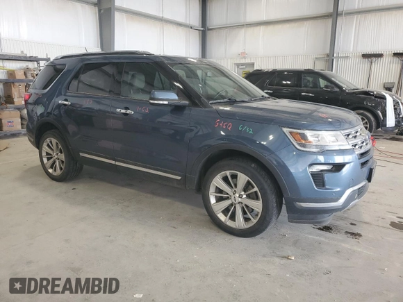2018 Ford Explorer Limited with VIN 1FM5K8F83JGC77841, listed as a Copart auction lot 51765965 with 145,624 mi miles and Salvage Title. Bid and sale history available at carsss.com. Image 4.