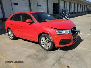 2018 Audi Q3 Premium with VIN WA1ECCFS7JR030191, listed as a Copart auction lot 52541035 with 82,903 mi miles and Salvage title. Bid and sale history available at DreamBid. Image 4.