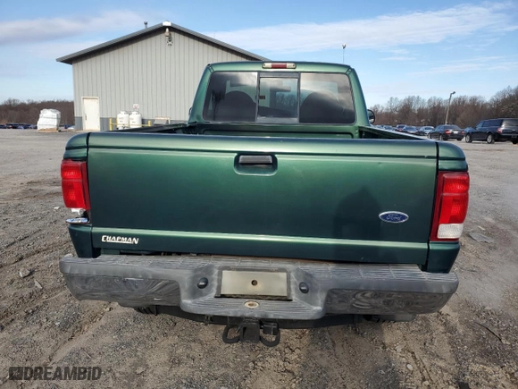2000 Ford Ranger XLT with VIN 1FTYR11X0YTA32855, listed as a Copart auction lot 84517284 with 100,235 mi miles and Salvage Title. Bid and sale history available at carsss.com. Image 6.