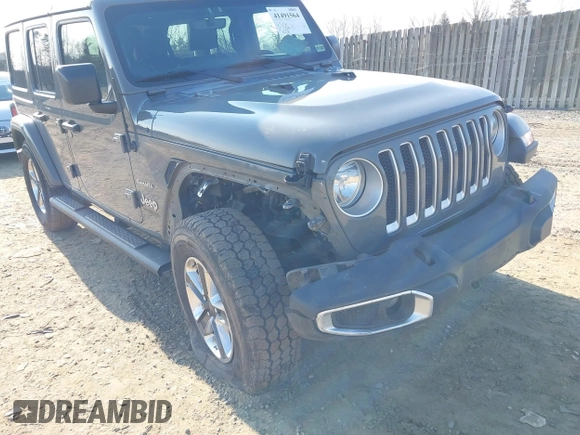 2018 Jeep Wrangler Unlimited Sahara with VIN 1C4HJXEN9JW303094, listed as a IAAI auction lot 41491564 with 66,128 mi miles and . Bid and sale history available at DreamBid. Image 6.