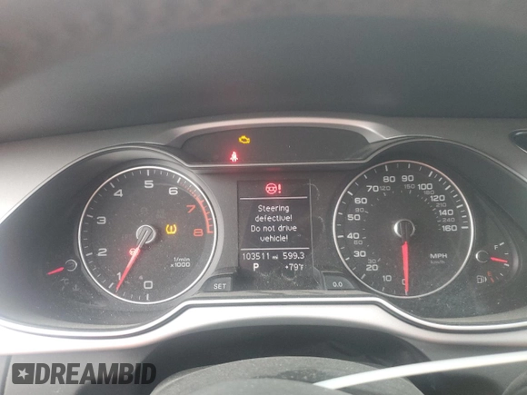 2015 Audi A4 Premium Plus with VIN WAUFFAFL0FN040166, listed as a Copart auction lot 51276365 with 103,511 mi miles and Salvage Title. Bid and sale history available at carsss.com. Image 9.