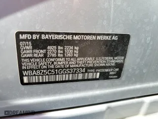 2016 BMW 3 Series Gran Turismo 328i xDrive with VIN WBA8Z5C51GGS37334, listed as a Copart auction lot 56158514 with 130,720 mi miles and Salvage Title. Bid and sale history available at carsss.com. Image 14.